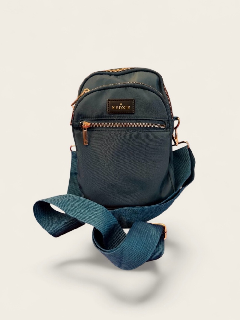 Kedzie Roundtrip Convertible Teal Green Nylon Crossbody Sling Bag